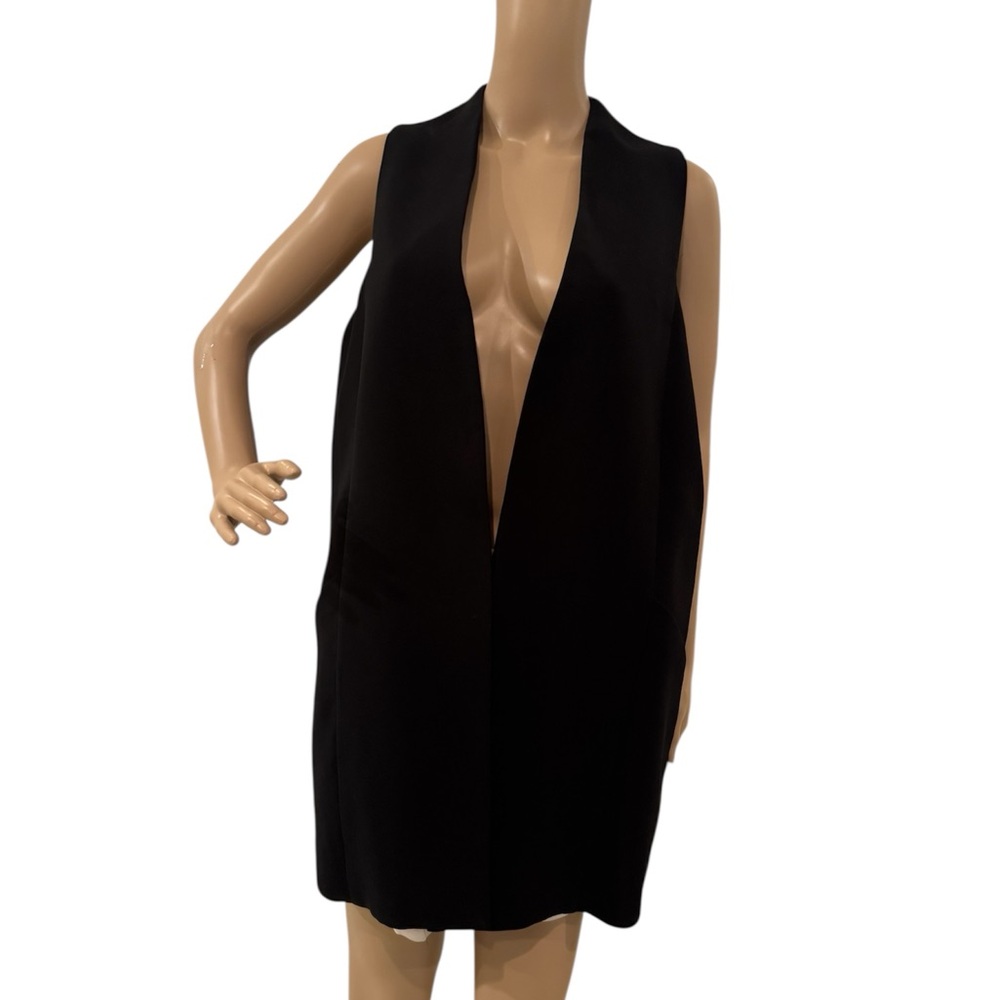 Mem.Js Roma Long Oversized Italian Vest IT 46 with Pockets